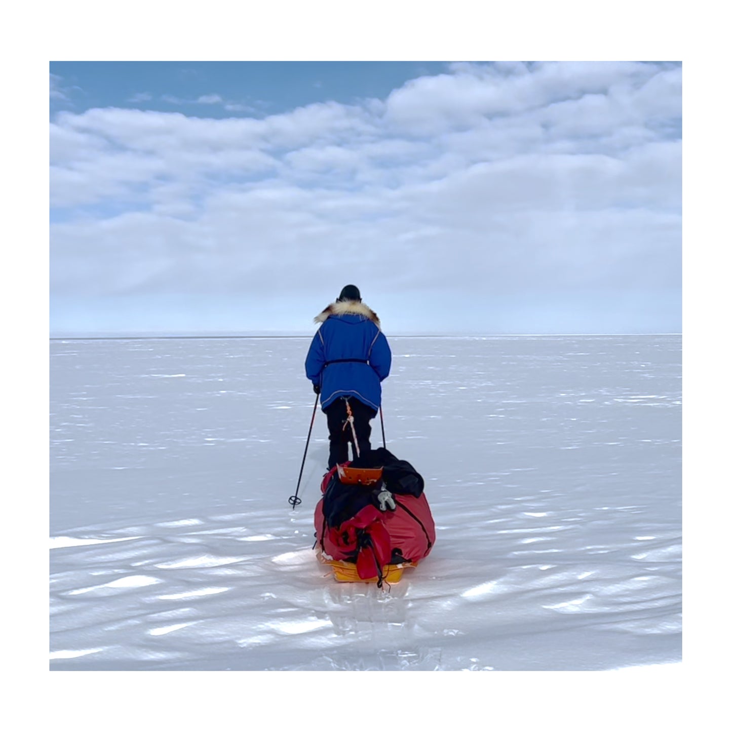 Aaron Linsdau on an expedition across Greenland.