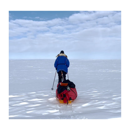 Aaron Linsdau on an expedition across Greenland.