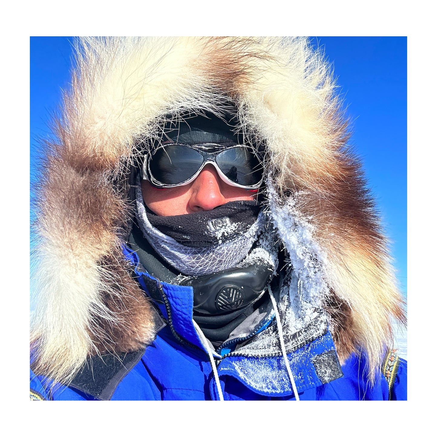 Aaron Linsdau camping in Greenland north of the Arctic Circle.